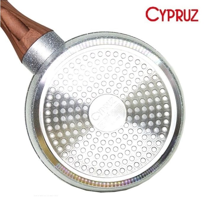 Sauce Pan Mpasi Anti Lengket Marble Cerac Tutup Kaca Cypruz 18Cm
