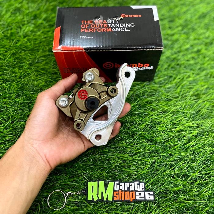 (TERLARIS) kaliper brembo 2p mini thailand set breket mio smile/soul/fino uk 220mm (TERBAIK)