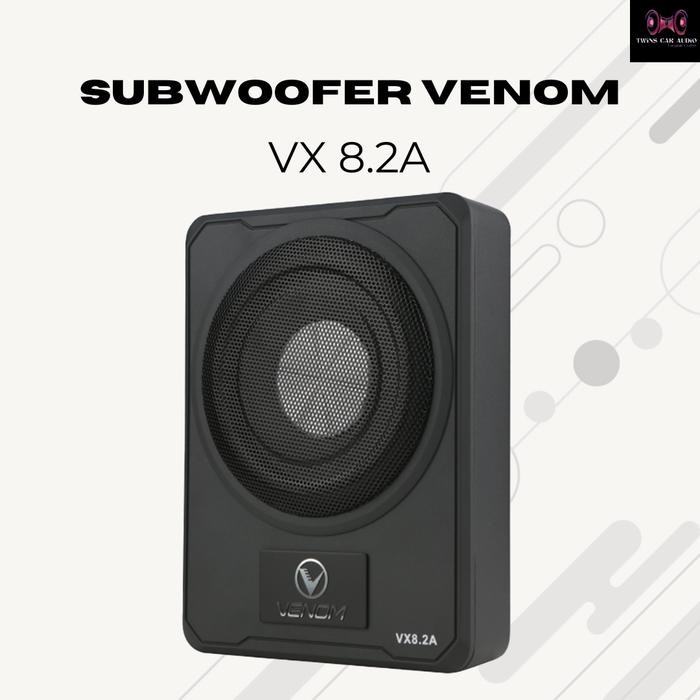 Terhemat Speaker Subwoofer Mobil Venom Vx 8.2A - Hemat Tempat & Bertenaga - Cocok Untuk Kolong Jok