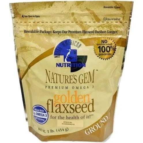 

Nature's gem premium omega 3 golden flaxseed for the health of it 454gr import USA ORIGINAL