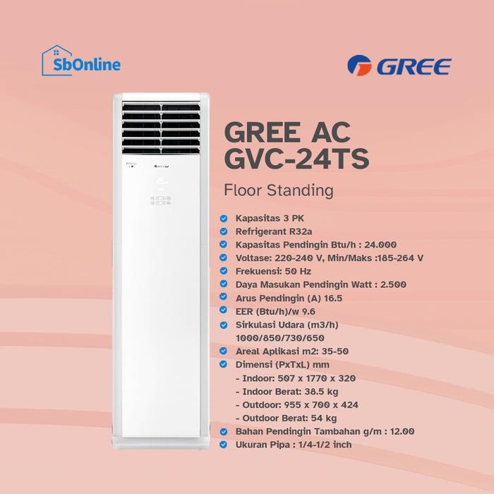 GREE AC Floor Standing GVC-24TS