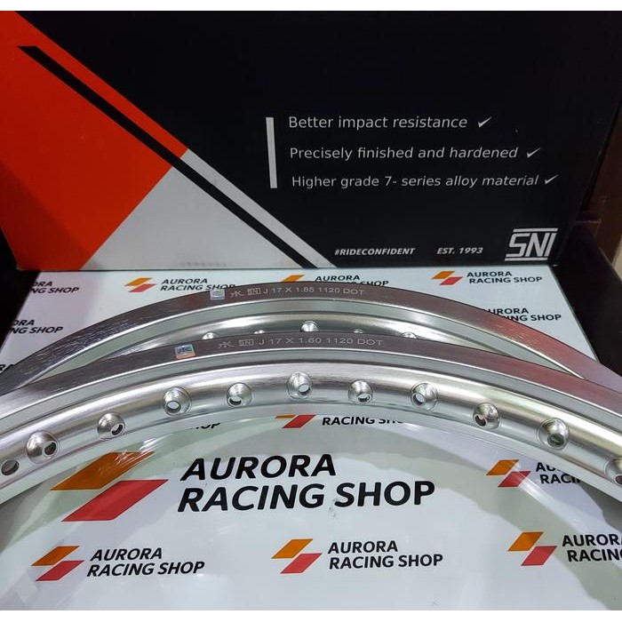 Velg Tk Bright Set Ring 17 X 160 / 185 Warna Silver