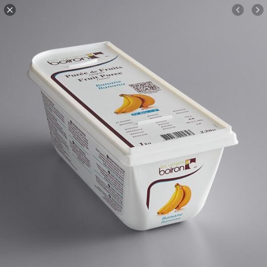 

Boiron Puree Banana 1KG / Puree rasa pisang banana kemasan 1KG
