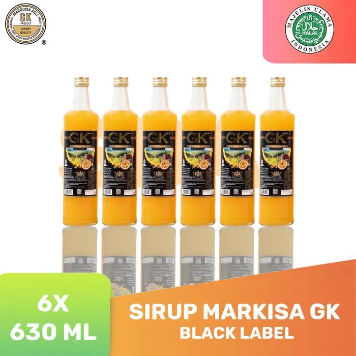

Sirup Markisa Asli GK Black Label 630 ml 6