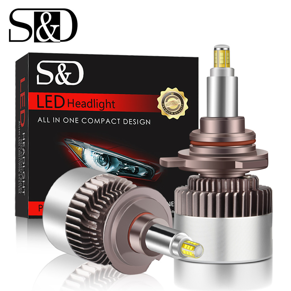 Terlaris, 2pcs 80W Canbus H1 H7 D1S D2S D3S D4S LED H8 9005 HB3 9006