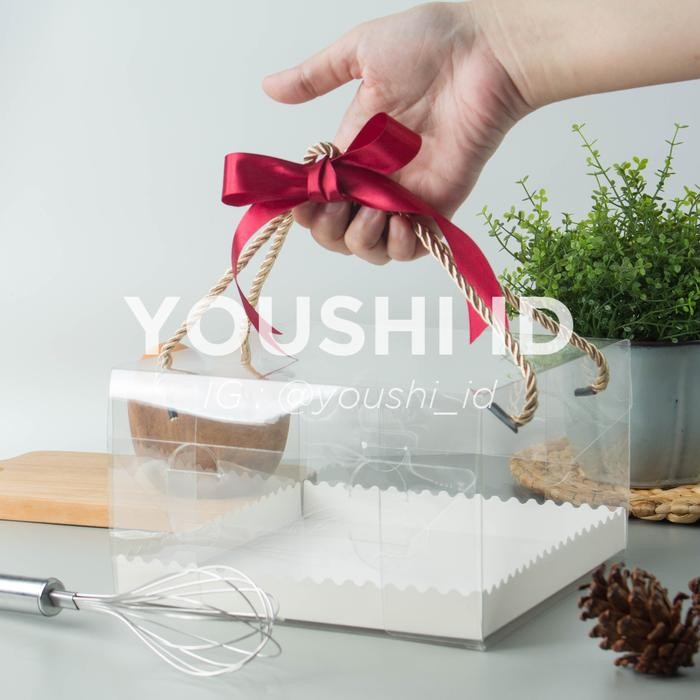 ID'' DUS KUE TART MIKA/BOX KUE TART MIKA/CAKE BOX DUS PUDDING TRANSPARAN