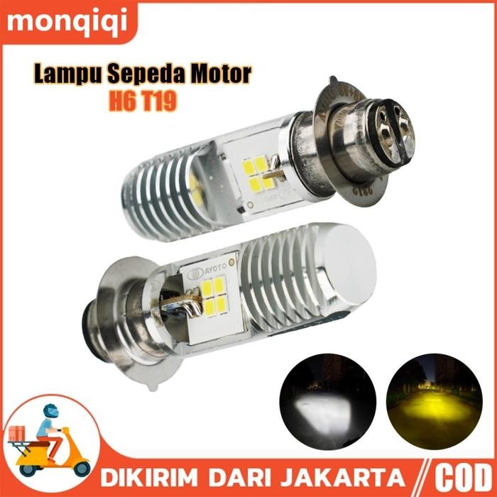 TERLARIS!!! LED Lampu Depan Motor Lampu Led Motor Super Terang Depan Lampu H6 Led Motor Bohlam Lampu