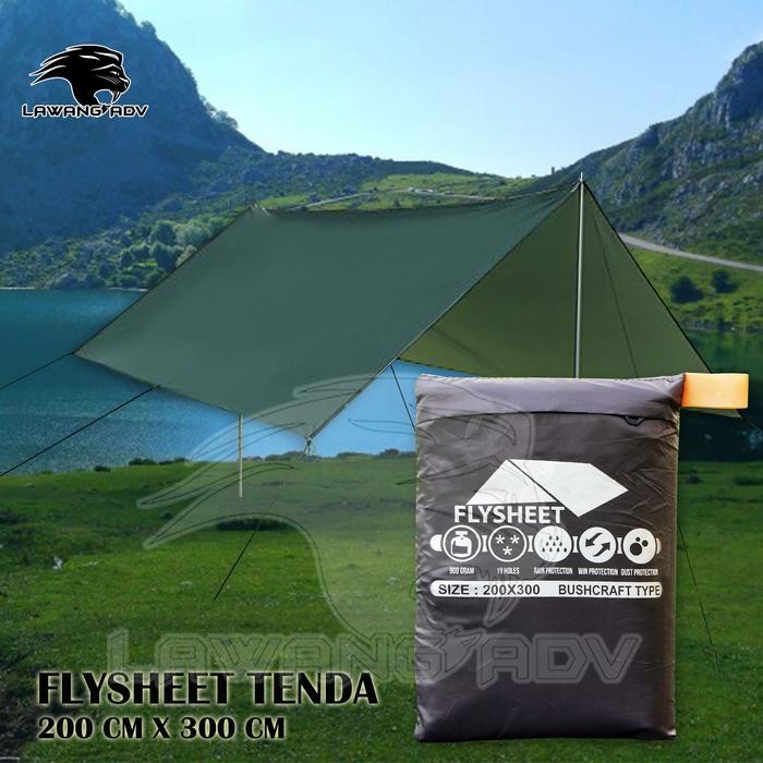 Flysheet 2X3 / Flysheet 2X3 Yr Flysheet Waterproof Penutup Tenda