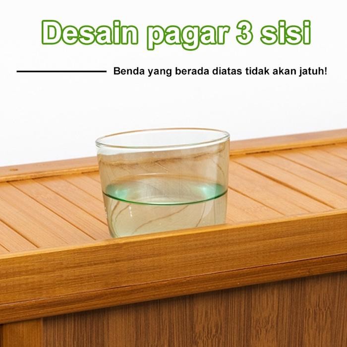 (Allthebest) LEHUAN-Rak Sepatu Tertutup Kayu Minimalis Multifungsi dengan Penyusunan Susun Furniture