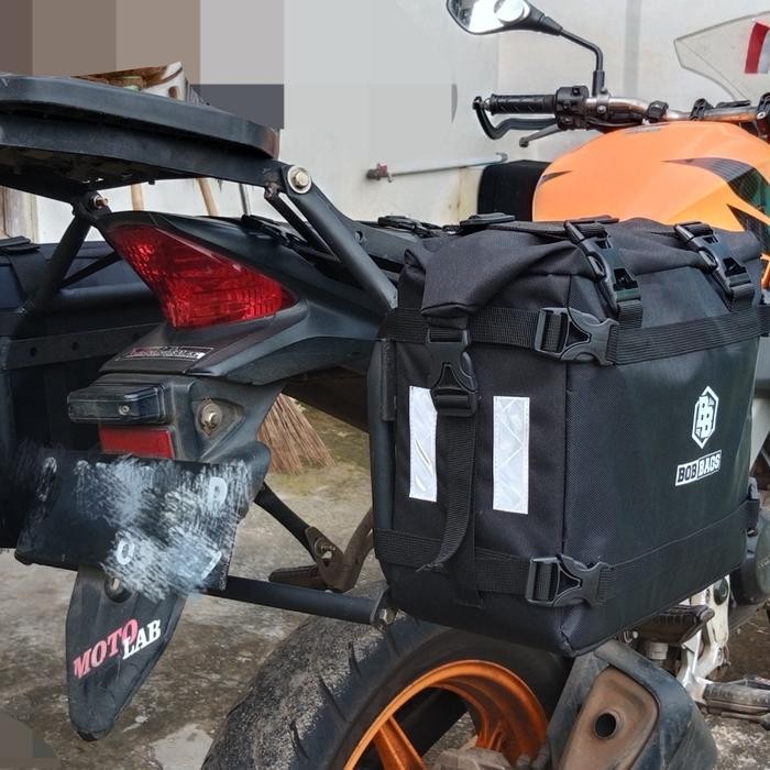 ORIGINAL side bag motor waterproof + raincover READY STOCK