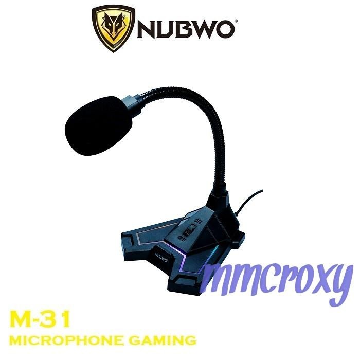 PROMO Microphone Nubwo M-31 Scyther Microphone Spectrum Lighting
