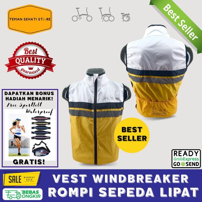 ROMPI AKSESORIS SEPEDA LIPAT PRIA WANITA VEST BROMPTON WINDBREAKER