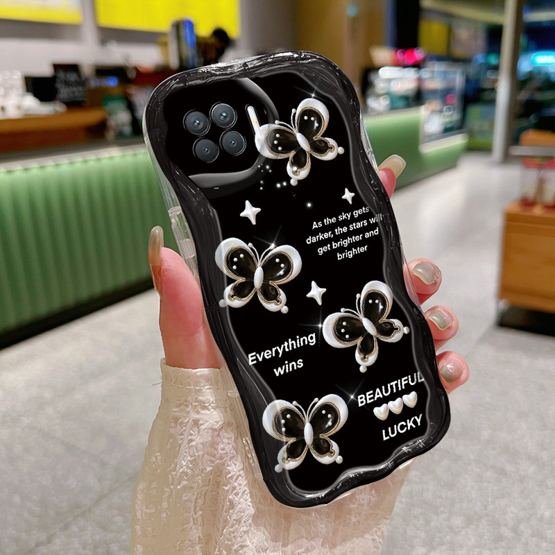 Casing Hp Untuk OPPO A93 2020 F17 Pro Reno 4F Reno4 F Reno 4 Lite Reno4 Lite Case kupu-kupu mewah ce