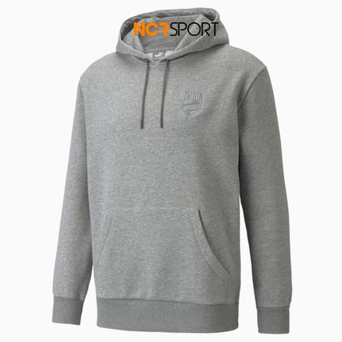 Baju Basket Puma Booster Basketball Hoodie Grey Original 53212502