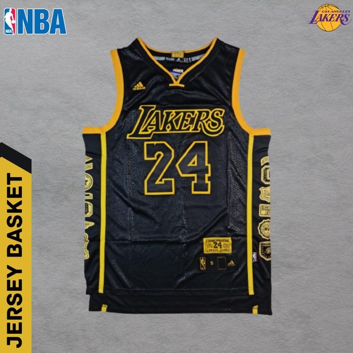 JERSEY BASKET NBA KOBE BRYANT COMMEMORATIVE FIFTH RINGS LA LAKERS #24