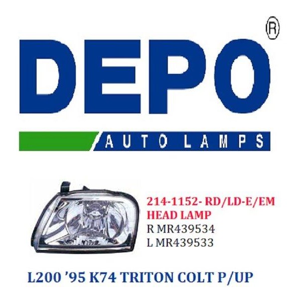 Lampu Besar/Lampu Depan L200 Strada Kanan Kiri Depo
