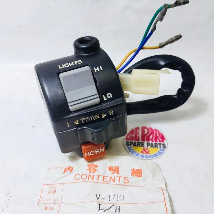 Saklar Alfa Champ Kiri 8K Holder Lampu Klakson Sen