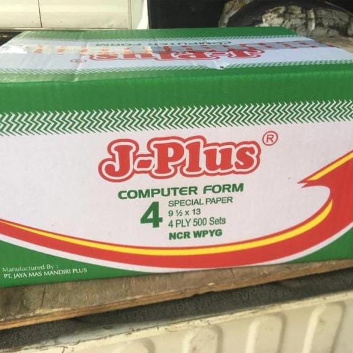 

Bisa E-Faktur! Kertas Continuous Form 4 Ply 9.5 X 11 Jplus J Plus A4 / Rangkap Full Alt Paper Print