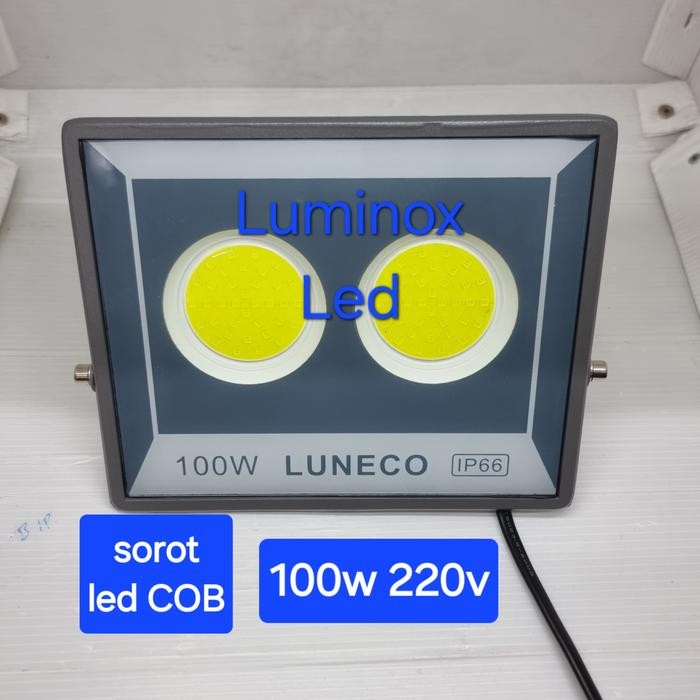 kap sorot led 100w lampu tembak led 100watt floodlight 100 w cob 220v