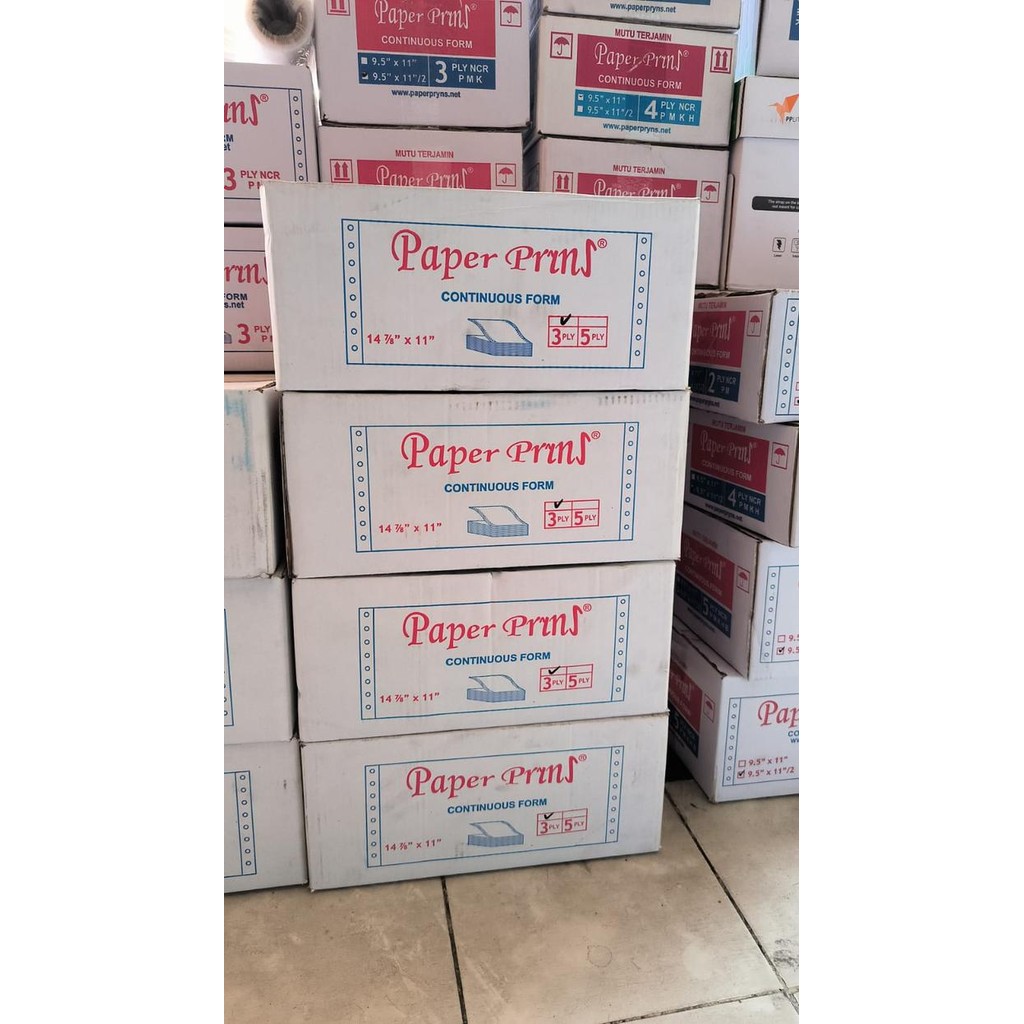 

Bisa E-Faktur! Kertas Continuous Form 3 Ply 14 7/8 X 11 Sj Paper Print A4 / Rangkap Ukuran B3