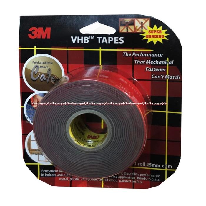 

3M VHB Tapes Double Tape 3meter Kuat Awet Doubletape Kuat Merekat Three M