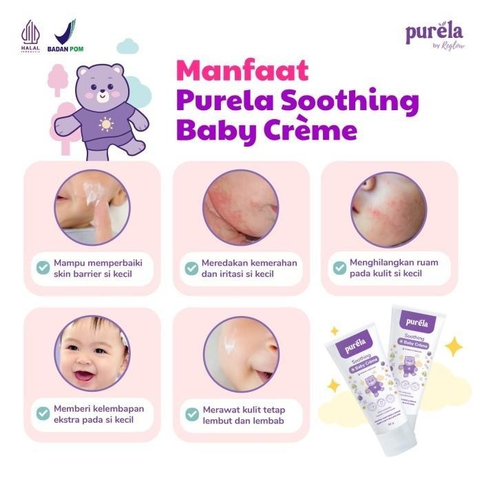 Purela Baby Cream Baru 70gr Perawatan Pemutih Kulit Wajah Bayi