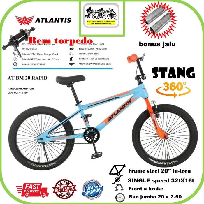 Sepeda Bmx 20" Atlantis Torpedo (Coaster Hub)