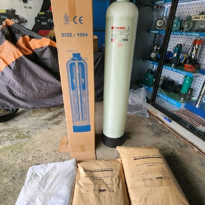 PAKET FILTER AIR FRP NANOTEC 1054 KOMPLIT + HEAD + ISI MEDIA FILTER