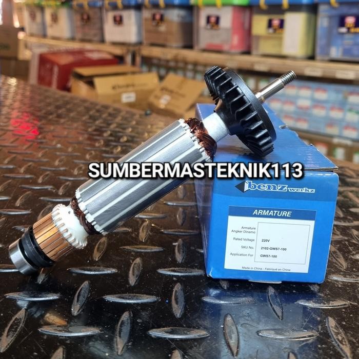 ARMATURE BOSCH GWS7-100 ANGKER GERINDA BOSCH GWS 7100 GWS 7-100 BENZ