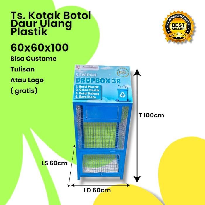 TEMPAT SAMPAH BOTOL PLASTIK DAUR ULANG