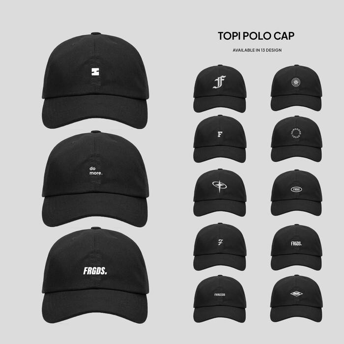 Fairgoods Topi Pria Polo Cap Logo Bordir *