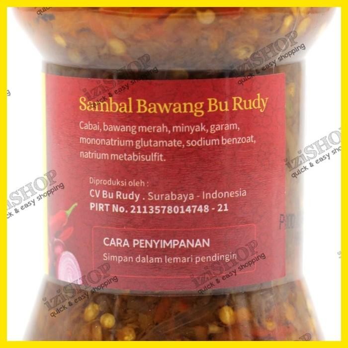 (Allthebest) [FRESH DARI DEPOT BU RUDY] Sambal Bawang - botol tutup kuning