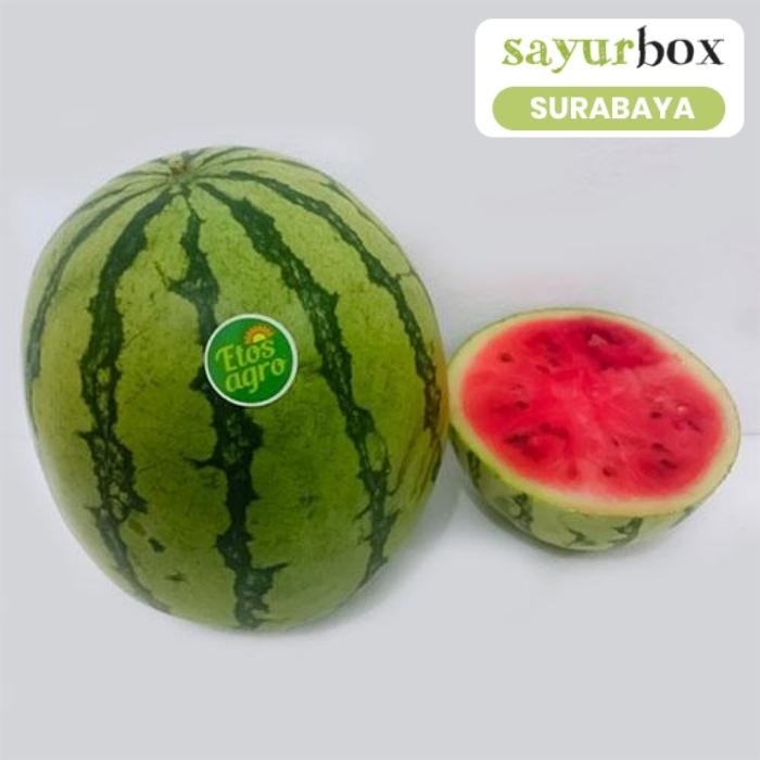 

TERMURAH Semangka Merah Conventional 1 pcs (Sayurbox) - SURABAYA READY STOCK
