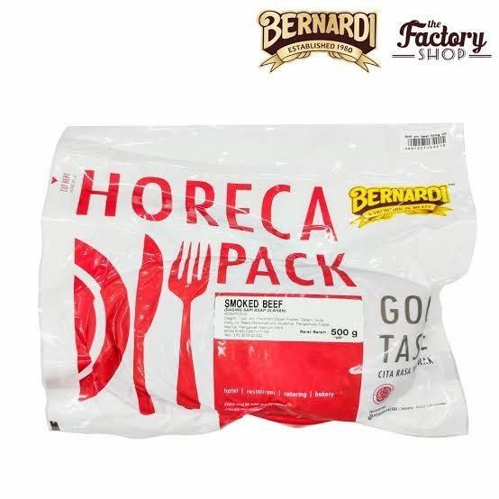 

(Allthebest) bernardi horeca pack smoked beef bulat vp 500 gram