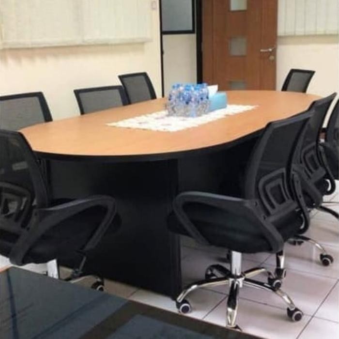 Meja Meeting 240 Cm Meja Rapat 240 Cm Meja Tulis 240 Cm Meja Meeting Oval Meja Rapat Oval Meja