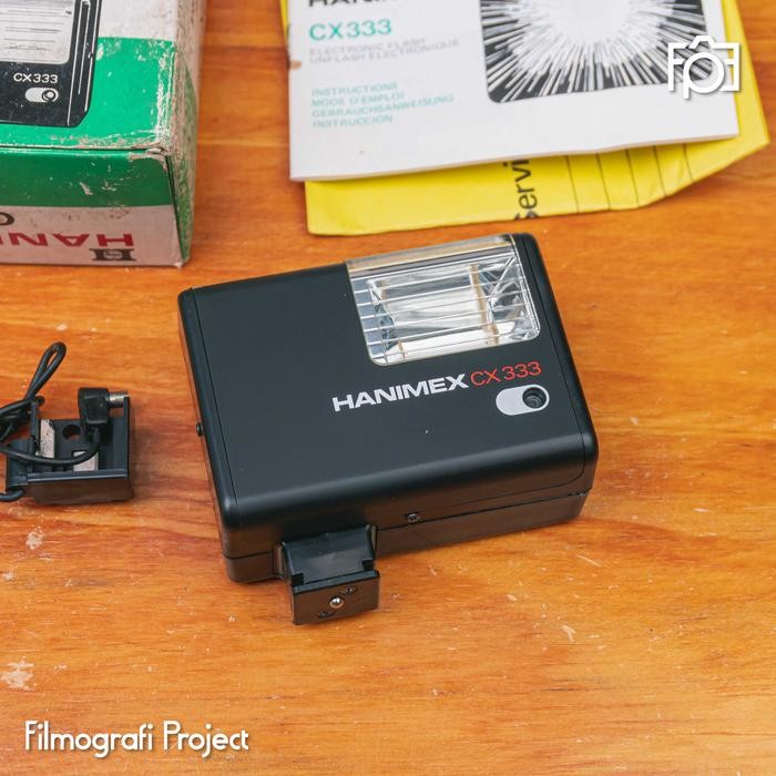 (Allthebest) Flash Hanimex CX 333 New Old Stock - Flash Eksternal Untuk Kamera Analog 35mm Fujica M1