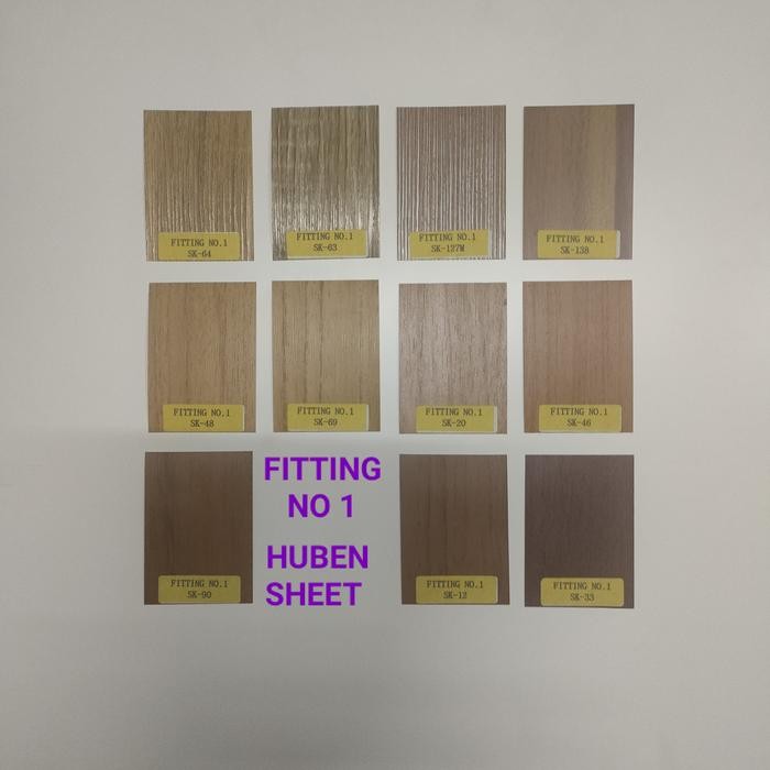(Allthebest) PVC SHEET TEBAL 0,3 WARNA URAT KAYU SEDANG TACO SHEET DECO HUBEN SHEET