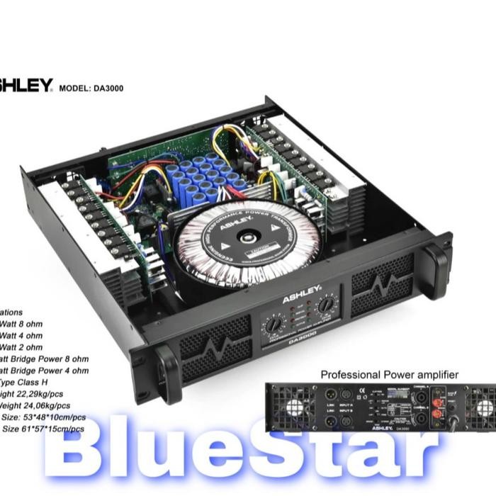 Power Ashley DA3000 Amplifier Ashley DA 3000 Class H
