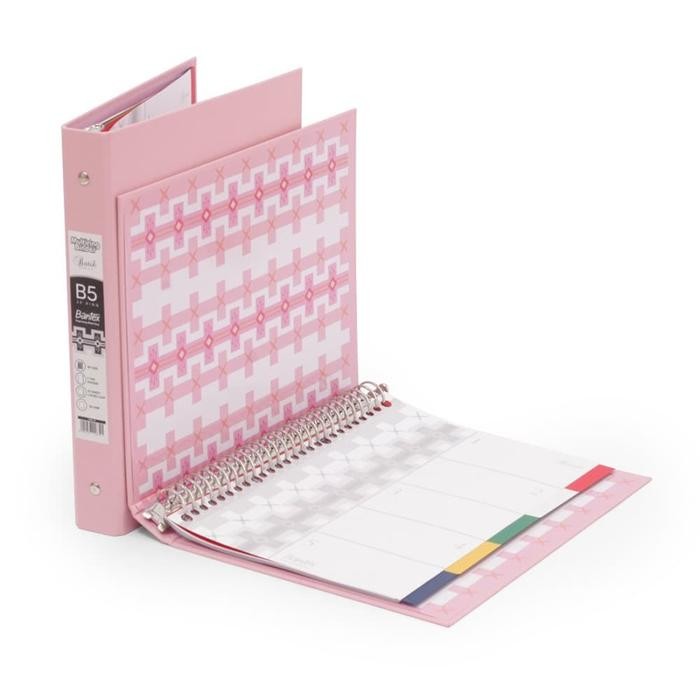 

BANTEX B5 MULTIRING BINDER - MUSKY PINK- BATIK SERIES (1 PCS) #1336 74 KODE 1379