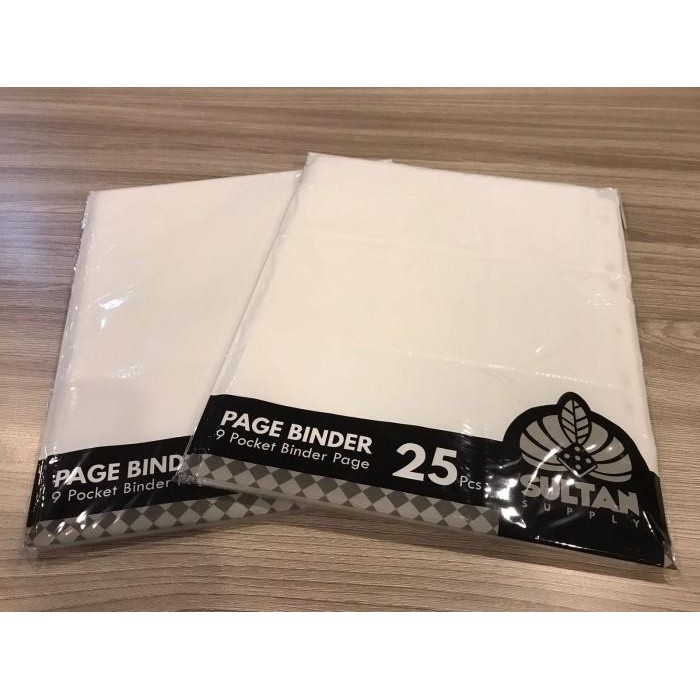 

SULTAN BINDER PAGE 3X3 TRANSPARANT (25 PCS) KODE 72