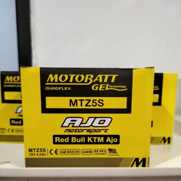 Langsung Kirim  Aki Motor Honda Beat Karbu Motobatt MTZ5S aki kering