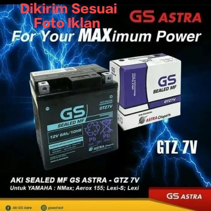 Langsung Kirim  AKI MOTOR YAMAHA NMAX YUASA YTZ7V ORIGINAL