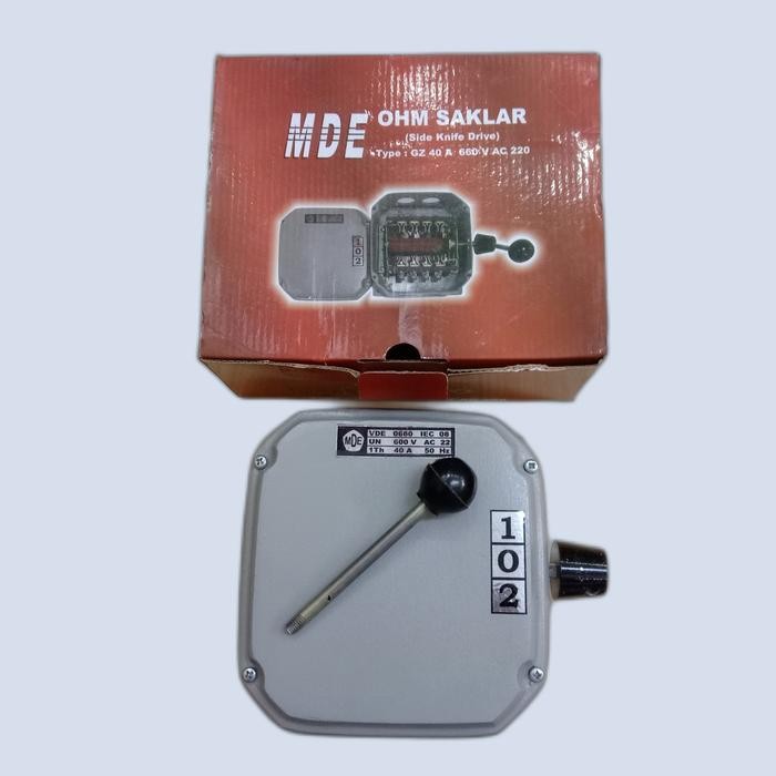 Mde Ohm Cos Saklar Mde 40 Ampere/Ohm Saklar Gz 40A 4Pole On-Off-On Pln