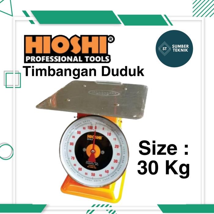 Hioshi Timbangan Duduk Jarum 30 Kg / Timbangan Manual 30Kg