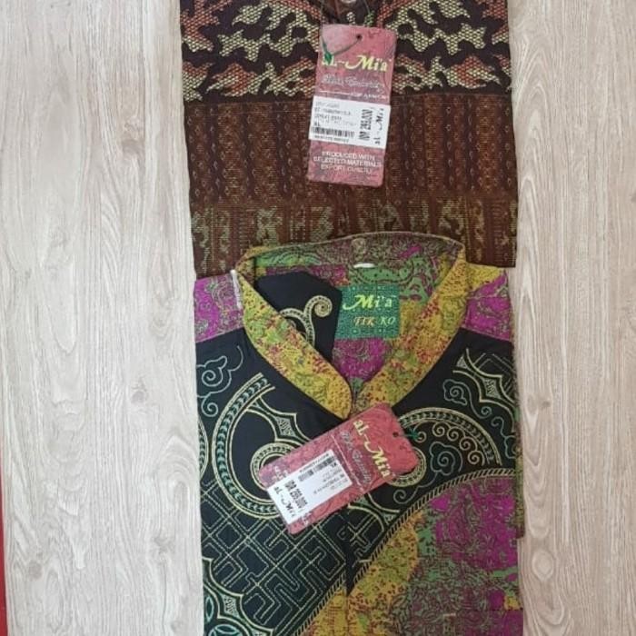 (Allthebest) Baju muslim batik koko pendek panjang almia al mia al-mia ori obral