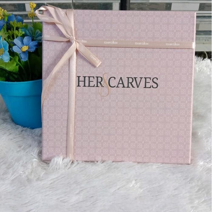 (Allthebest) Herscarves segiempat kemasan box Mini tanpa bros