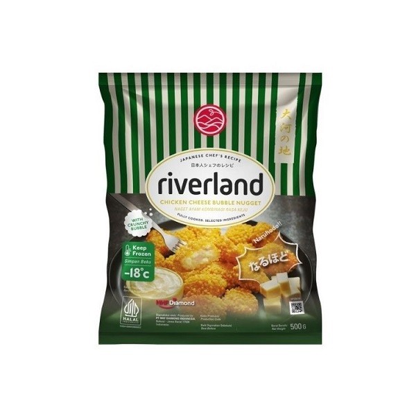 

RIVERLAND CHICKEN CHEESE BUBBLE NUGGET 500 GR