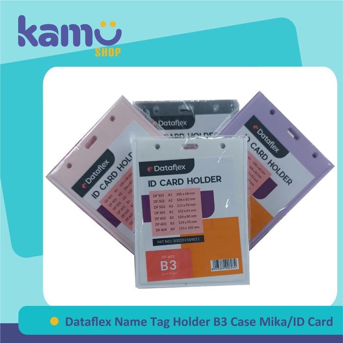 

Dataflex Id Card Holder B3 Name Tag Case Plastik Mika VC-603 - ISI 20
