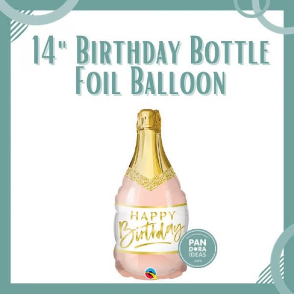 

Terlaris 14" Qualatex Birthday Champagne Bottle Foil Balloon SALE