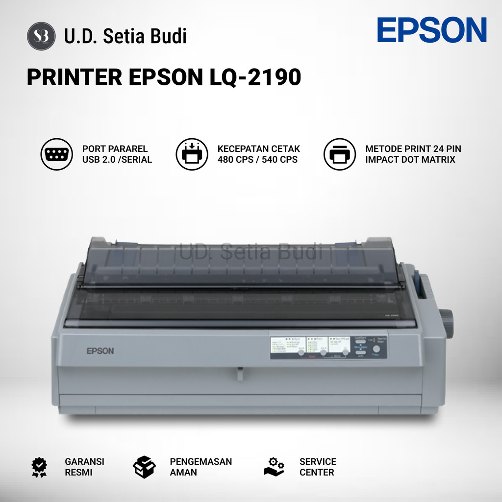 Printer Epson LQ-2190 Dot Matrix Epson LQ2190 Printer Dot Matrix 24 Pin